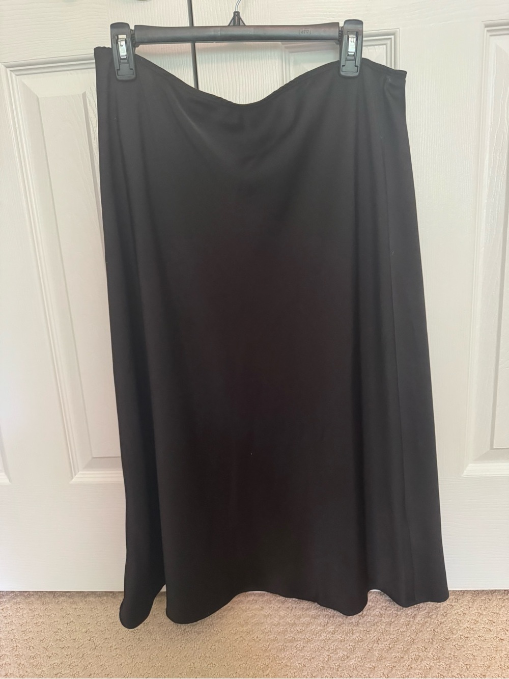 1. State Black A-Line Midi Skirt